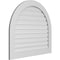 Ekena Millwork Round Top Surface Mount PVC Gable Vent: Functional, w/ 3-1/2"W x 1"P Standard Frame, 38"W x 34"H GVPRT38X3401SF - alternate 3